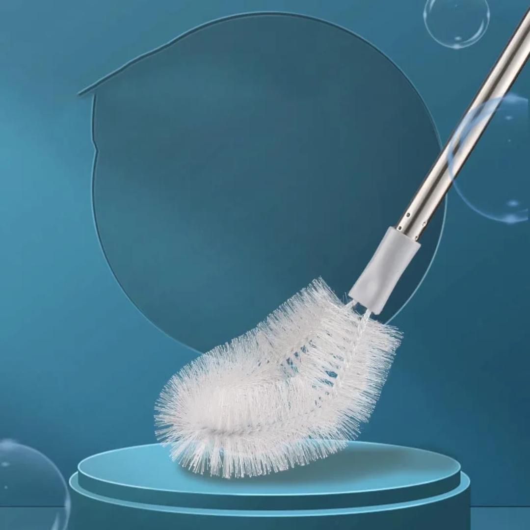 Bent Gallon Cleaner Brush Long Handle Curved Head Bottle Washing Scrubbing Brush for Water Gallons, Jugs, Bottles, Jars and Deep Containers