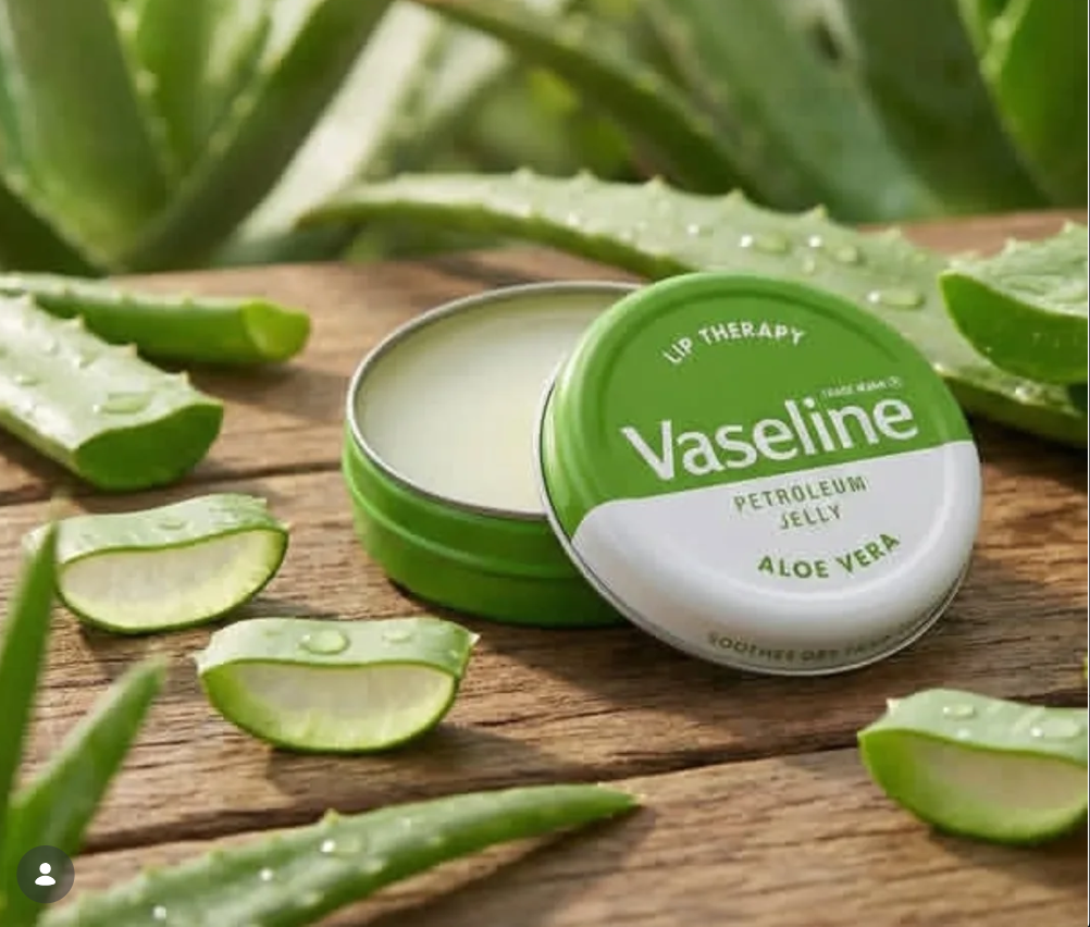 Vaseline Lip Therapy (Aloe Vera Original)-  vaseline lip therapy aloe vera -hydrating lip balm soothes, heals, and protects dry or chapped lips lightweight and non-greasy