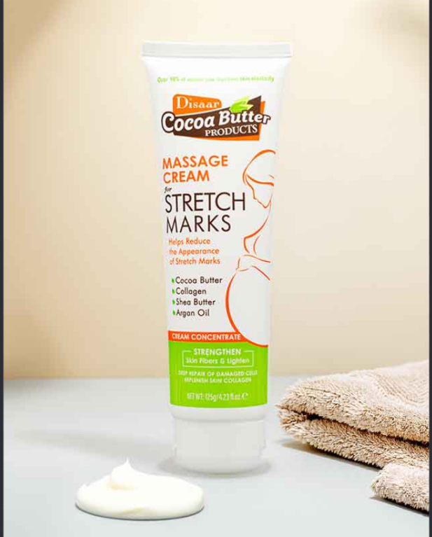 Stretch Mark & scar  Cream - Disaar Cocoa Butter Massage Cream stretch marks and scars for the tummy, hips, thighs, bust, and arms.