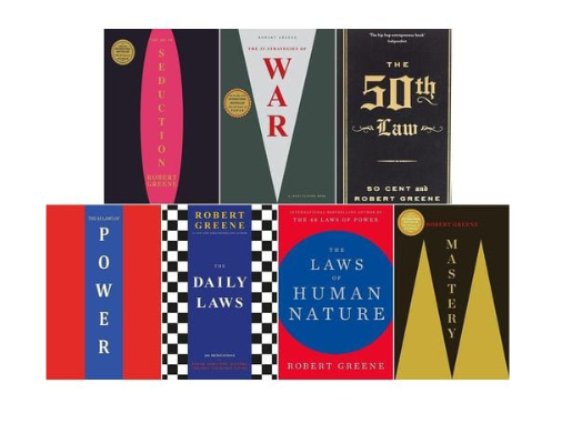 Home Robert Greene Complete 7 Books Collection Set (Power, Mastery, Human Nature, 33 strategies of War, 50TH Law, Seduction, Daily Laws).
