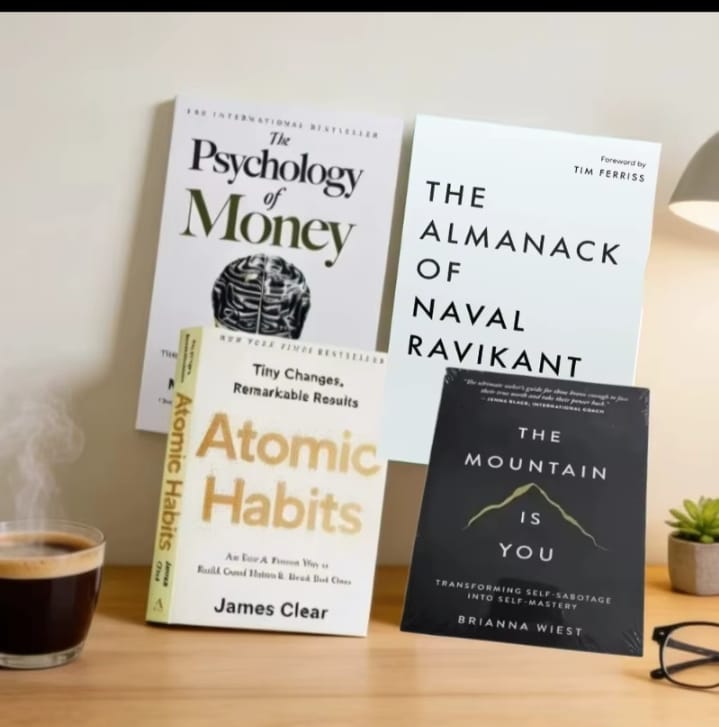 4 Best Books TheNabal Collection/Atomic Habit/Money Psychology/You are your own mountain Enhancement Books english books
