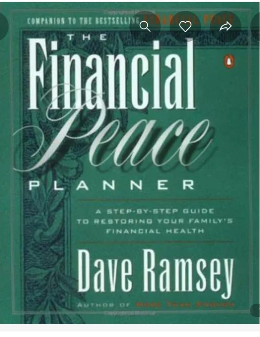 The Financial Peace Planner" Book By Dave Ramsey The Financial Peace Planner" Book By Dave Ramsey