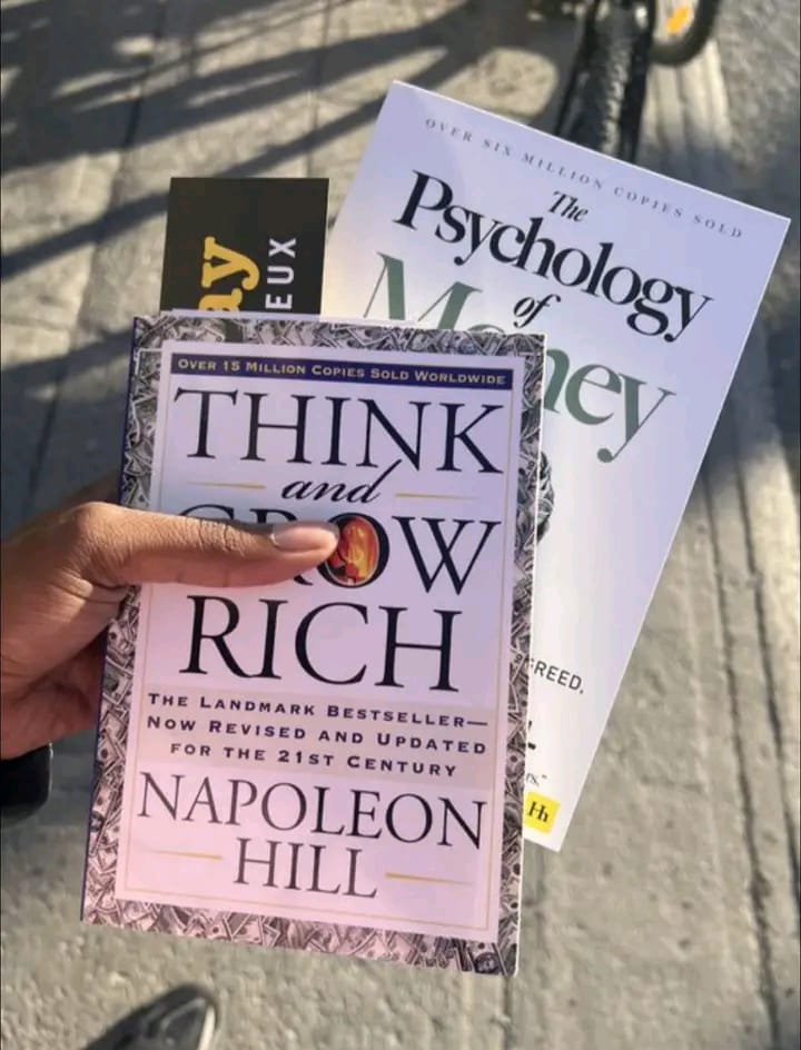 The Psychology of Money Think and Grow Rich 2 Books Set Morgan Housel Napoleon Hill Personal Finance Wealth Building Investing Money Mindset Success Motivation Financial Education