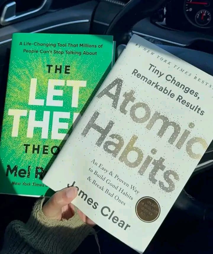 Let Them Theory Atomic Habits 2 Books Set Mel Robbins James Clear Personal Development Self Improvement Mindset Habit Building Productivity Motivation Relationships Confidence Goal Setting Success Gui