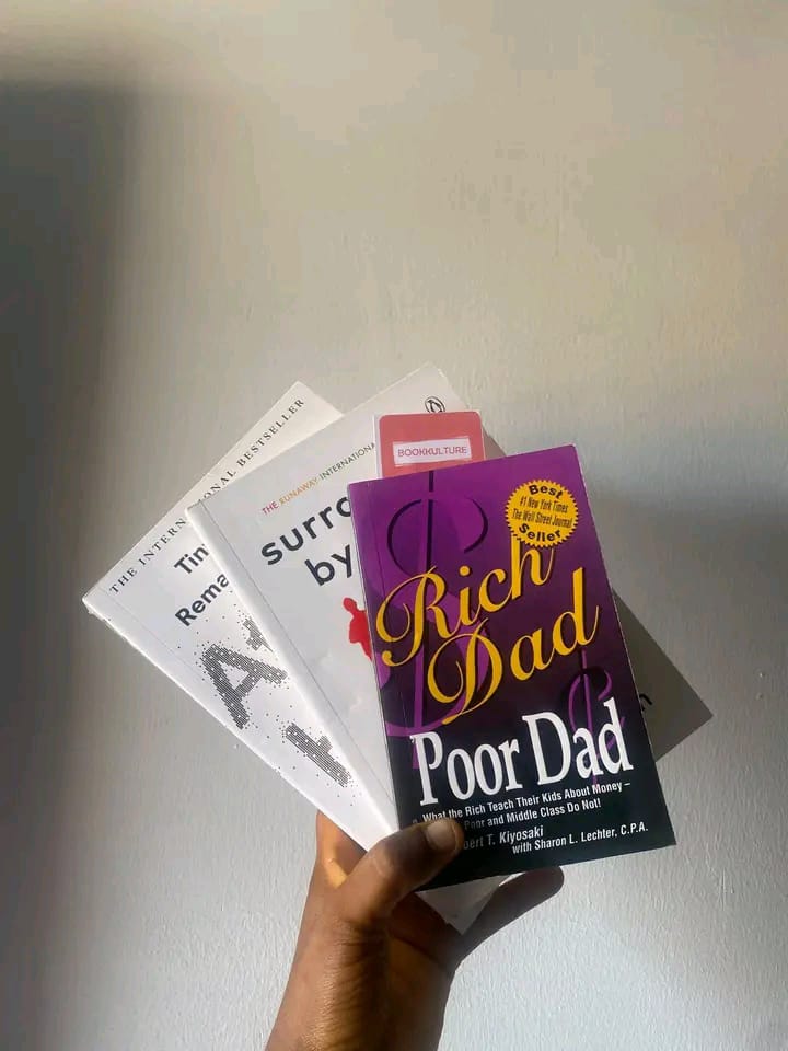 Atomic Habits Surrounded by Idiots Rich Dad Poor Dad Book Set Self Improvement Personal Development Finance Psychology Communication Habits Productivity Motivation Wealth Building Success Mindset Read