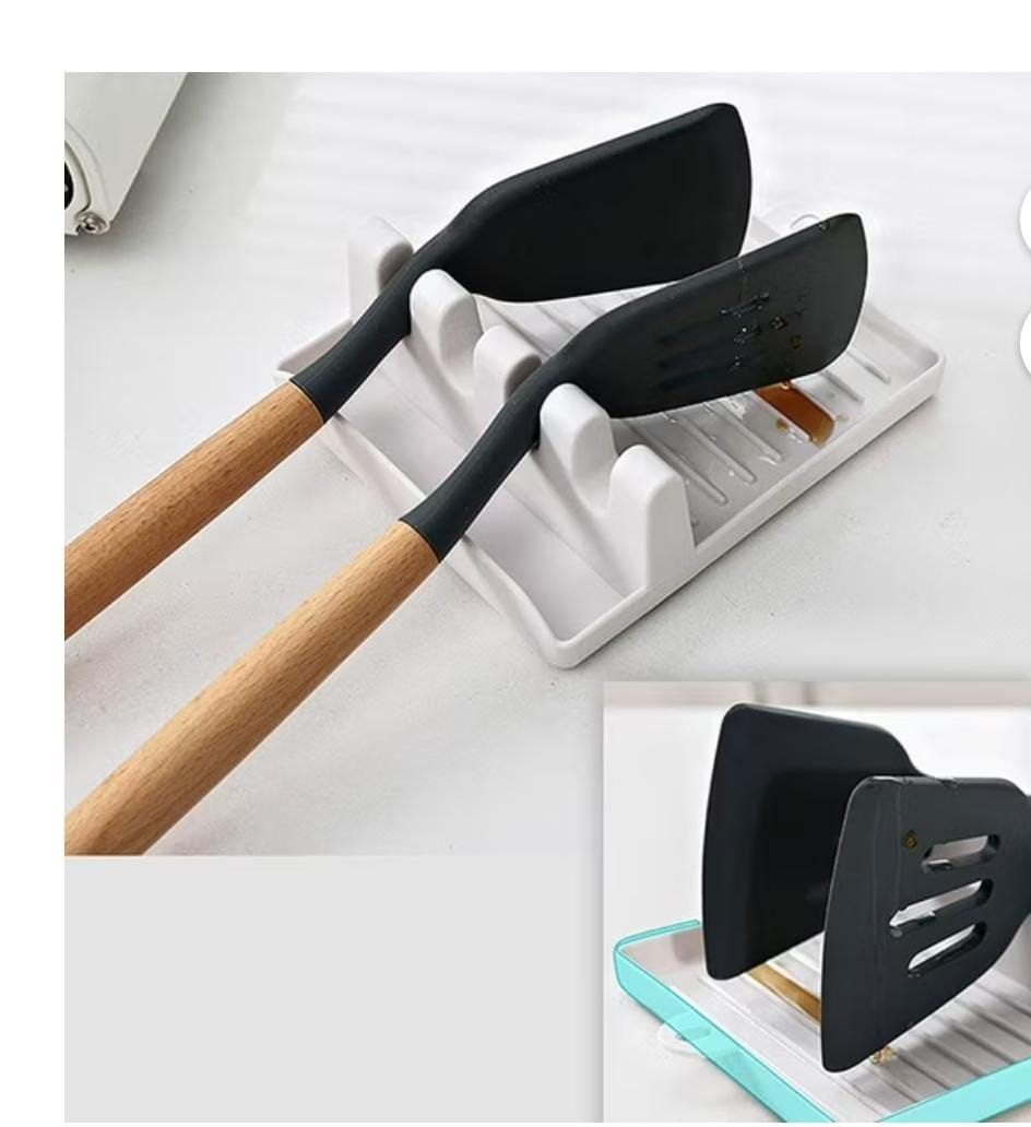 SPOON REST / STAND. PBA FREE FOOD GRADE PLASTIC MATERIAL , USED WHILE COOKING AND AFTER WASHING