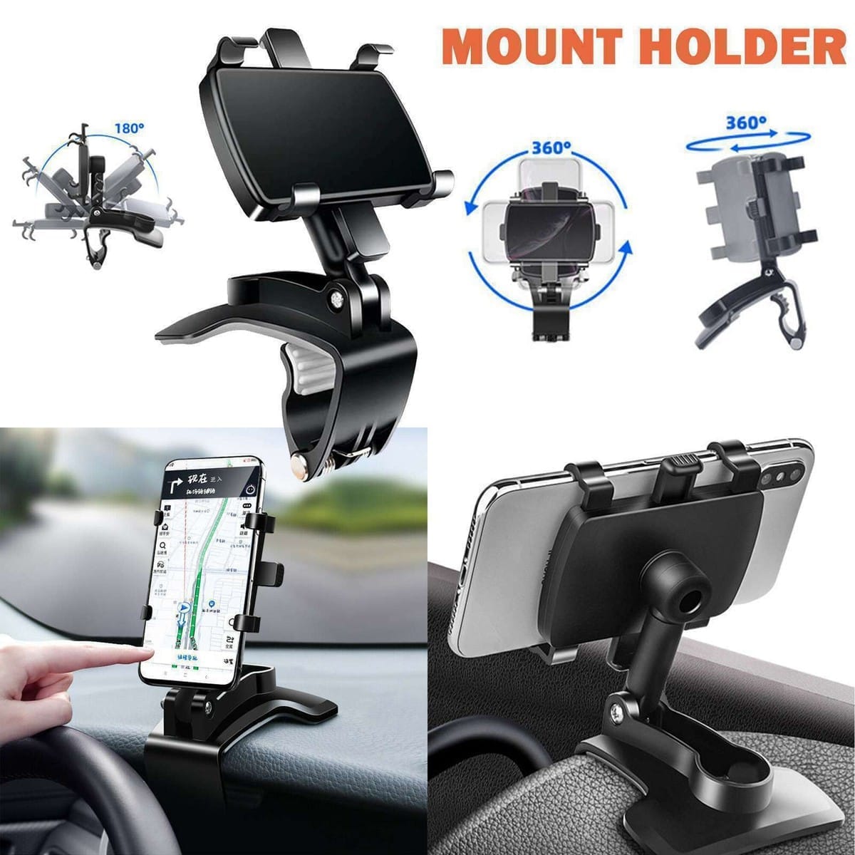 Strong grip Multi Use Mobile Phone Bracket holder for your car, home use etc