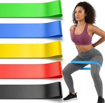 RESISTANCE BANDS, 5PCS DIFFERENT LEVEL YOGA RESISTANCE BANDS