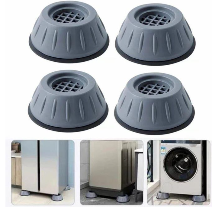 4Pc Washing Machine AntiVibration Pads Shock And Noise Cancellation Pads