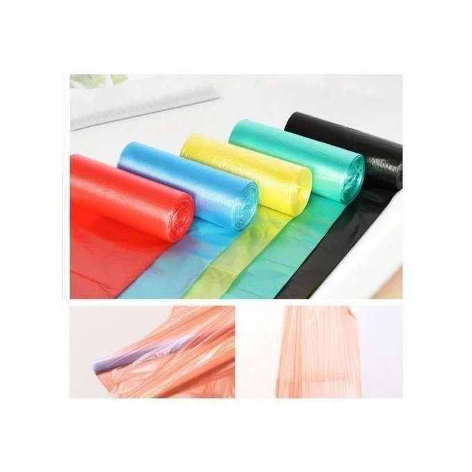 5 Rolls 100Pcs Small Trash Bags Garbage Bags Trash Liners High quality PE material to guarantee glossy surface, no odor.
Good toughness, strong bearing capacity, anti-leakage design, no longer afraid