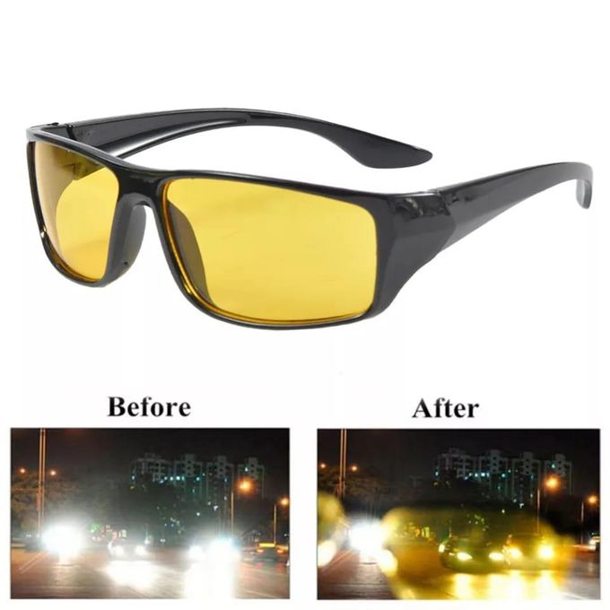 Night Vision Driving Glasses Plus Free Dark Glasses