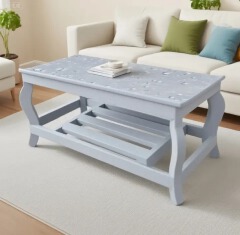 [Superior Quality] Small New Design Modern stylish rectangular design coffee table with storage for living room, fashionable appealing finish as picture multiple colours