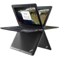 Lenovo Yoga 11e X360 Touchscreen Laptop – 4GB RAM, 128GB SSD, 12” Convertible 2-in-1 | Windows 11 Pro | Sleek Black (Refurbished) plus free mouse