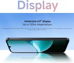 Redmi 15C 128GB + 8(4+4)GB 6.9'' 120Hz Immersive Display 6000mAh 33W 50MP Main +8MP Front Cam Fast Charger Xiaomi Hyper OS Side Fingerprint Smartphone smart phones