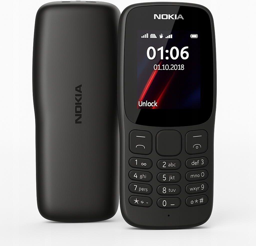 Nokia 106 4G Dual SIM Button Feature Phone Long-Lasting Battery Durable 4G MP3 Player, FM Radio LED Flashlight Affordable Basic Phone 106 Nokia106 upgrade from Nokia105 Kaduda Kabambe Katululu Phone