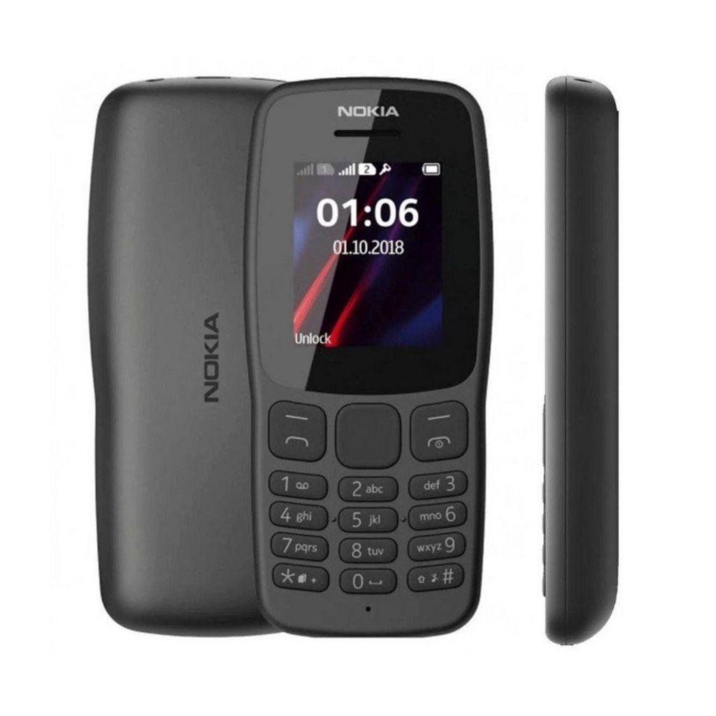 Nokia 106 4G Dual SIM Button Feature Phone Long-Lasting Battery Durable 4G MP3 Player, FM Radio LED Flashlight Affordable Basic Phone 106 Nokia106 upgrade from Nokia105 Kaduda Kabambe Katululu Phone