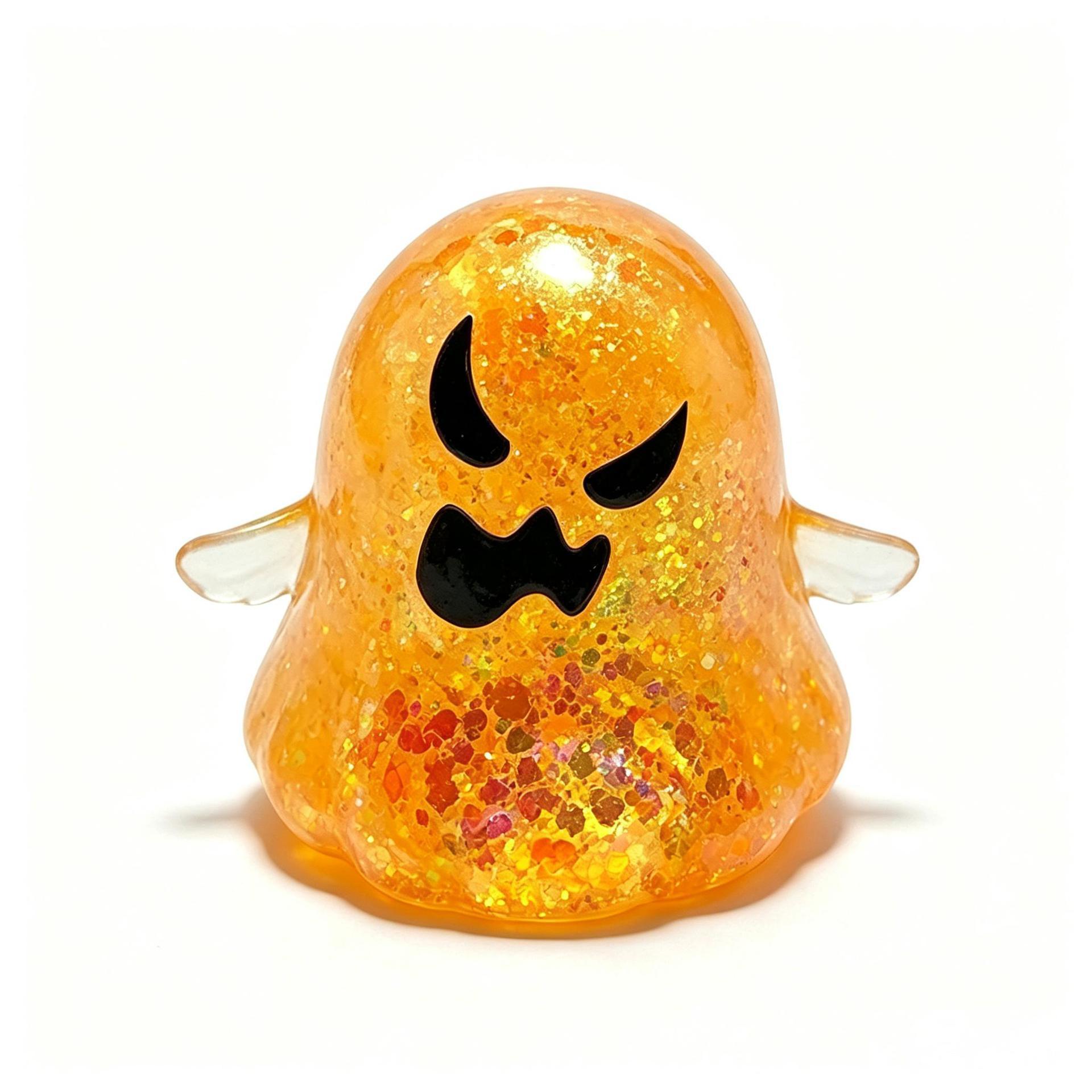 Halloween Ghost Maltose Squishy Toy - Super Stretchy Sugar Glue Ghost Fidget - Spooky Stress Relief Squeeze Toy for Anxiety - Satisfying Halloween Party Favors