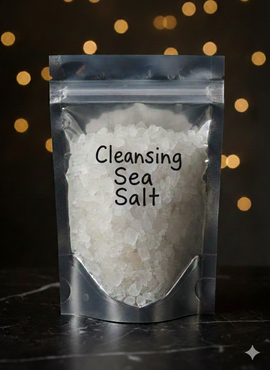 Purifying Natural Sea Salt for Spiritual Cleansing and Energy Renewal**