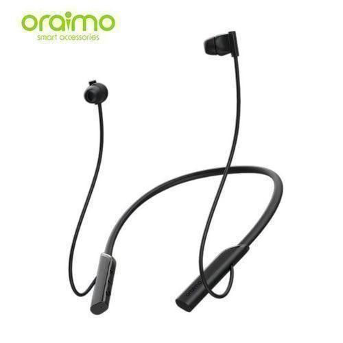 Oraimo Necklace Lite Wireless Neckband Earphones – Bluetooth 5.3, Deep Bass, Long Battery Life, Lightweight Flexible Design, Sweat Resistant – 1 Year Warranty