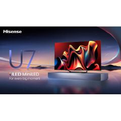 Hisense 75U7N 75 Inch Mini LED ULED 4K Smart TV, Hisense U7N 75 Inch TV, 75 Inch 4K UHD TV, Mini LED TV, ULED Smart TV, VIDAA TV, Full Array Local Dimming, 2024 Model