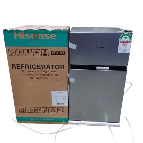 Hisense REF091DR 91L Mini Fridge, Hisense 91 Litres Double Door Fridge, Hisense Mini Refrigerator, 91L Double Door Fridge, Compact Refrigerator, Small Fridge, Home Office Fridge