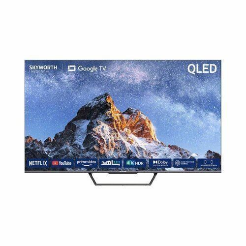 Skyworth 75 Inch 4K UHD QLED Smart Google TV 2025 Model with HDR Display, Dolby Audio, Wi-Fi & Bluetooth Connectivity, Frameless Slim Design, Streaming Apps, Voice Control – 1 Year Warranty