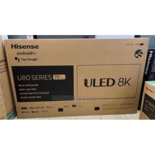 Hisense 75 Inch 8K Mini LED ULED Smart TV, Hisense 75 Inch 8K TV, Pro Mini LED TV, ULED 8K Smart TV, Full Array Local Dimming, VIDAA TV, Netflix YouTube, Bluetooth, Voice Control