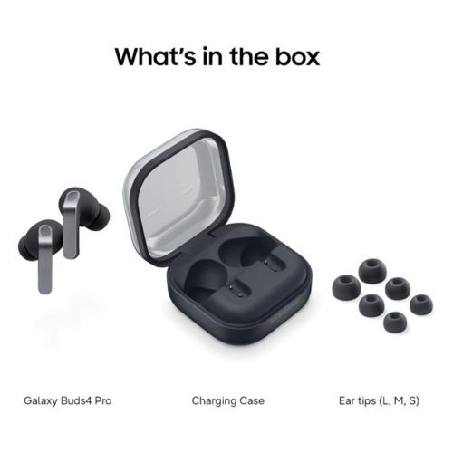 Samsung Galaxy Buds 4 Pro – Black | True Wireless Earbuds, Active Noise Cancelling, Hi-Fi Sound, 360 Audio, Long Battery Life, IPX7 Waterproof – 1 Year Warranty