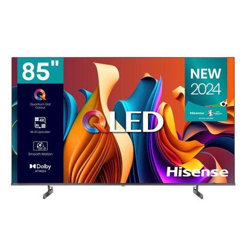 Hisense 85Q6N 85 Inch QLED 4K Smart TV, Hisense 85 Inch 4K UHD TV, 85 Inch QLED Smart TV, Hisense Q6N TV, 4K QLED Television, Large Screen Smart TV, 2 Year Warranty
