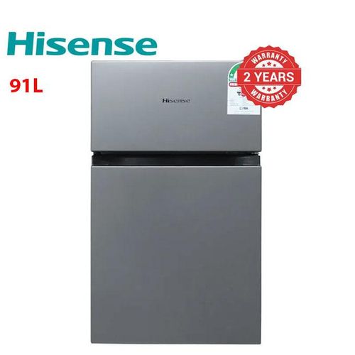 Hisense REF091DR 91L Mini Fridge, Hisense 91 Litres Double Door Fridge, Hisense Mini Refrigerator, 91L Double Door Fridge, Compact Refrigerator, Small Fridge, Home Office Fridge