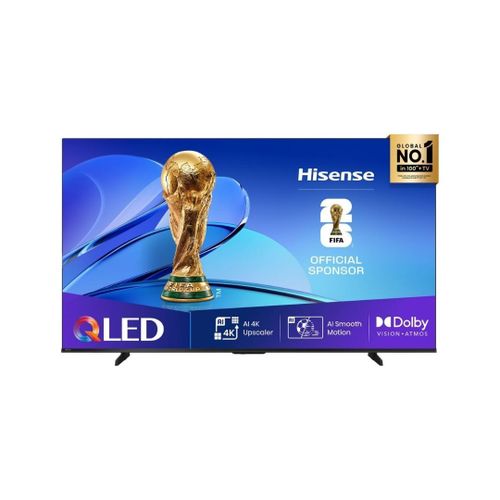 Hisense 50 Inch Q6N Smart 4K QLED TV, 50Q6N Ultra 4K Smart TV, Frameless QLED TV, Hisense 50 Inch TV, 4K UHD Smart TV, QLED Television, WiFi Smart TV, 2 Year Warranty