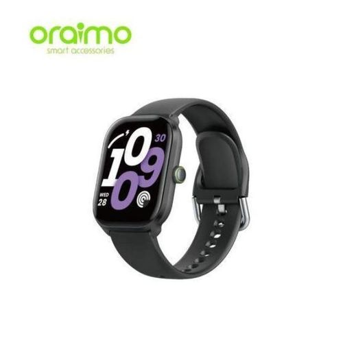 Oraimo Watch 6 Lite Smartwatch – 1.69" HD Display, Bluetooth Connectivity, Heart Rate & SpO2 Monitor, Fitness Tracking, Long Battery Life, IP68 Waterproof – 1 Year Warranty