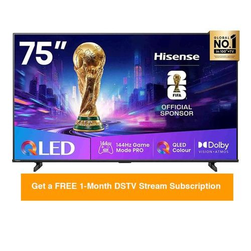 Hisense 75Q7Q 75 Inch QLED 4K Smart TV, Hisense 75Q7Q TV, 75 Inch QLED TV, VIDAA Smart TV, 4K UHD TV, Hisense QLED Television, Large Screen Smart TV, Free DStv Stream