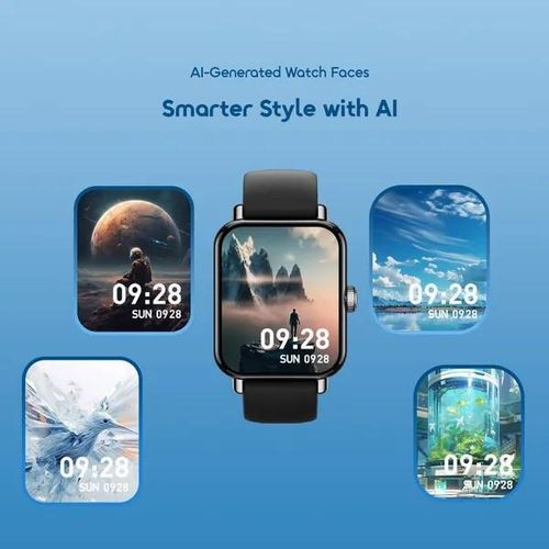 Oraimo Watch 6 Pro 1.69" Full Touch Smart Watch, Bluetooth 5.3, IP68 Waterproof, 220mAh Battery, Fitness & Health Tracking, Multiple Sports Modes – Black
