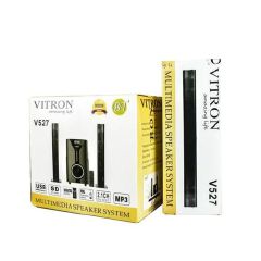 Vitron V527 2.1CH Multimedia Speaker 9000W PMPO, Bluetooth, USB, SD Card, FM Radio, Detachable Satellite Speakers, Deep Bass & Remote Control – 1 Year Warranty