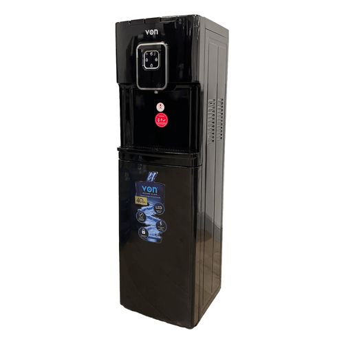 VON VDC-301CLK Bottom Loading Water Dispenser – Free Standing, Electric Cooling, Black Finish, Easy Bottle Loading, Child Safety Lock, Energy Efficient – 1 Year Warranty