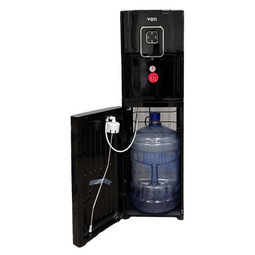 VON VDC-301CLK Bottom Loading Water Dispenser – Free Standing, Electric Cooling, Black Finish, Easy Bottle Loading, Child Safety Lock, Energy Efficient – 1 Year Warranty