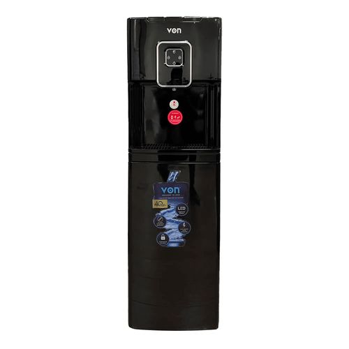 VON VDC-301CLK Bottom Loading Water Dispenser – Free Standing, Electric Cooling, Black Finish, Easy Bottle Loading, Child Safety Lock, Energy Efficient – 1 Year Warranty