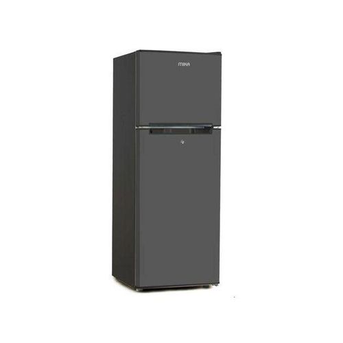 Mika 138 Litres Double Door Refrigerator, Compact 2 Door Fridge with Freezer Compartment, Spacious Food Storage, Energy Efficient Home Kitchen Fridge for Apartment & Office