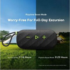 Oraimo SpaceBox Active 25W Bluetooth Speaker, Powerful HavyBass Sound, IP55 Waterproof & Dustproof, Up to 14H Playtime, RGB Lights, TWS Stereo Pairing, Portable Wireless Speaker