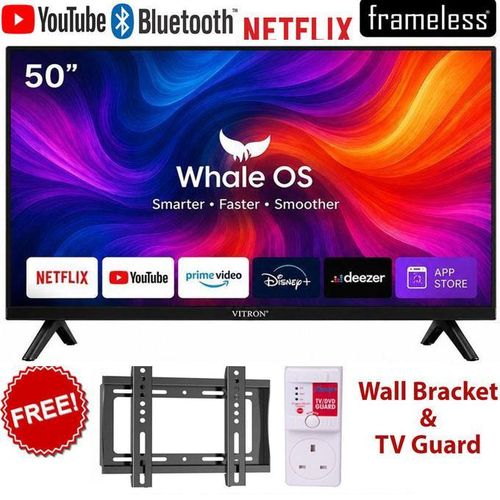 Vitron 50-Inch Full HD Smart TV – Large Screen Television for Home Entertainment, Movies, Sports and Digital TV in Kenya