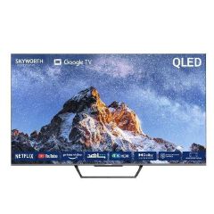 Skyworth 75Q6500H 75 Inch 4K UHD QLED Smart Google TV, Dolby Vision, HDR10+, Dolby Atmos, Google Assistant, Chromecast, WiFi, Bluetooth, Netflix, YouTube, Frameless Design, HDMI, USB, 1 Year Warranty
