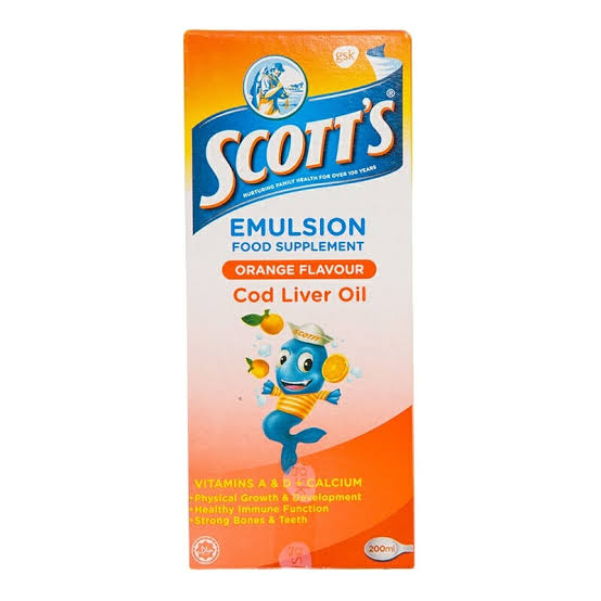 SCOTT'S Orange Cod Liver Oil, 200ml