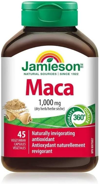 JAMIESON MACA 1000MG 45 CAPSULES