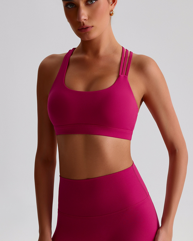 Women's High End Breathable Quick Dry Fabric Candy Colored Sports Yoga Bra & Shorts for Women Workout Gym
High Support Intensity, Breathable Quick-Dry Fabric, 87% Nylon 13% Spandex, Crisscross straps