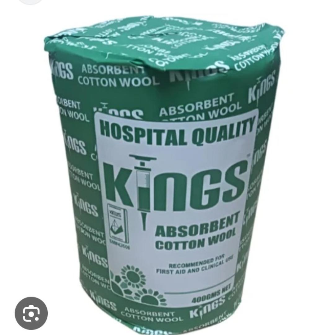 KINGS ABSORBENT COTTON WOOL 400G