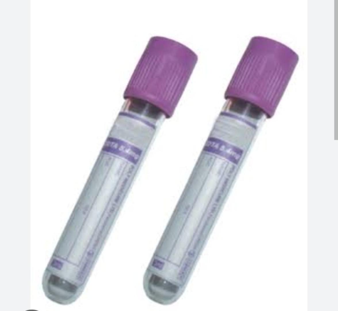 EDTA BLOOD COLLECTION TUBES 4ML- 100PCS