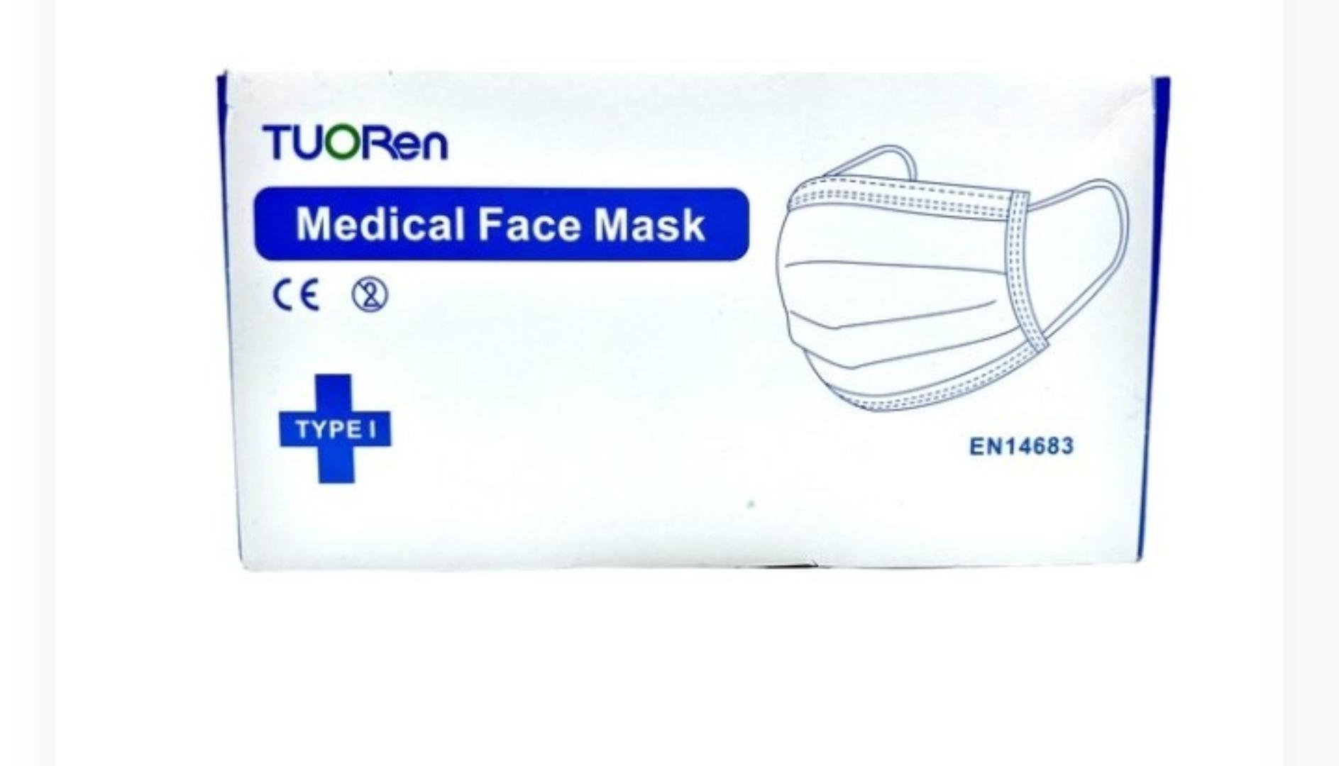 FACE MASK WITH EAR LOOP 50PCS – 3 PLY DISPOSABLE MASK