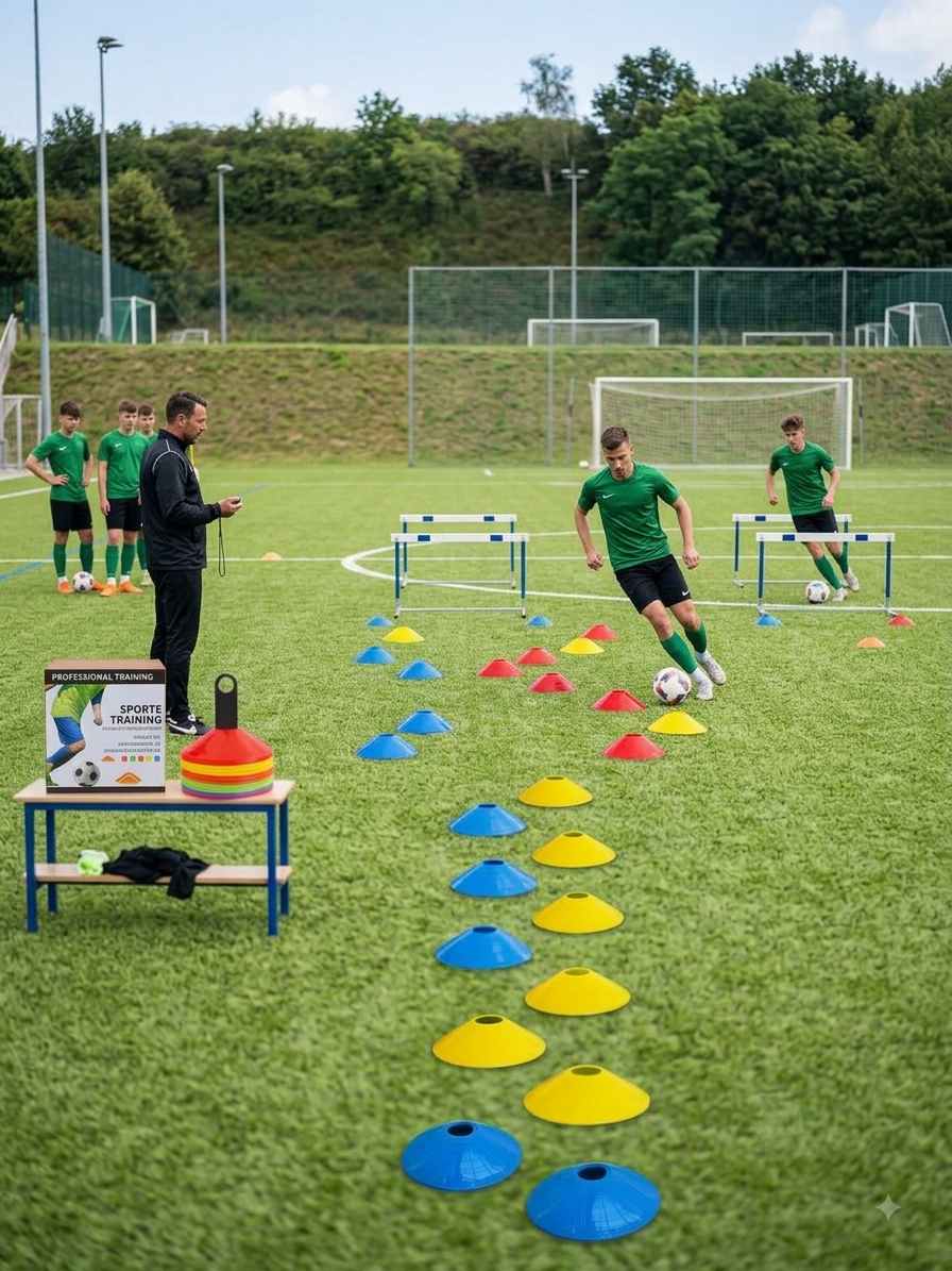 50Pcs Football Training Cones Sports Agility Marker Cones Soccer Exercise Training Equipment