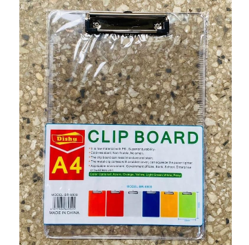 Clear Clipboard A4 Transparent Plastic Exam Writing Board – Durable Lightweight Clip Board with Strong Metal Clip, Smooth Writing Surface, Portable Document Holder for Students, Office, School & Field